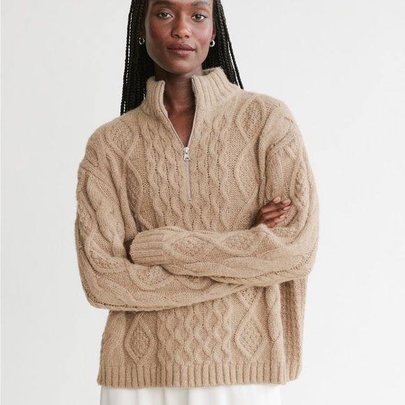 Jenni Kayne Cable Half-zip - Picture 2 of 7